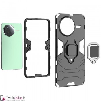 Sustiprintas dėklas 4in1 - juodas (Xiaomi Poco F7 Pro)
